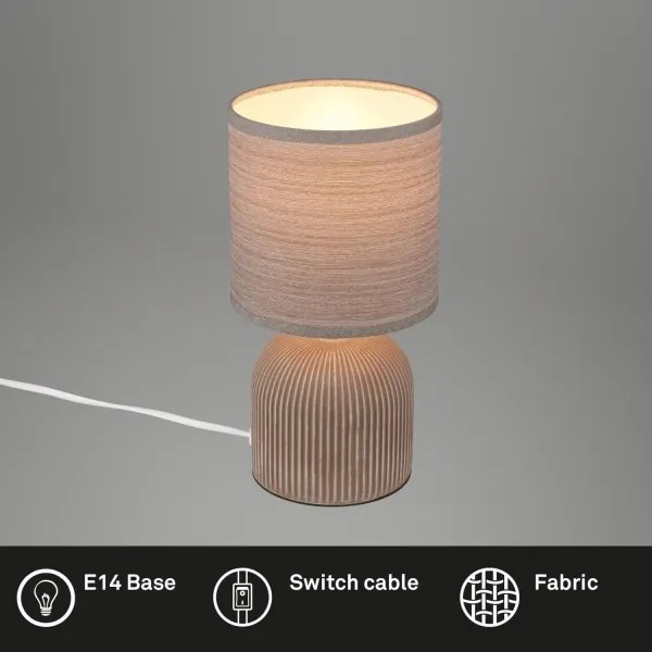 Brilo - Asztali lámpa INO 1xE14/10W/230V barna