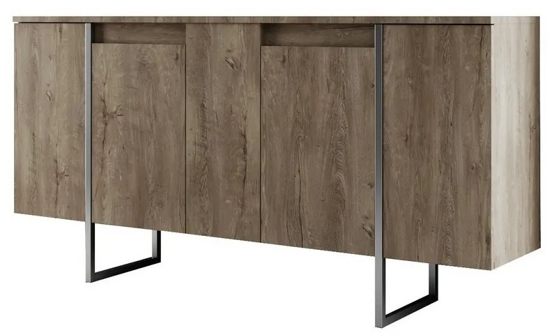 Luxe Walnut and Silver szekrény