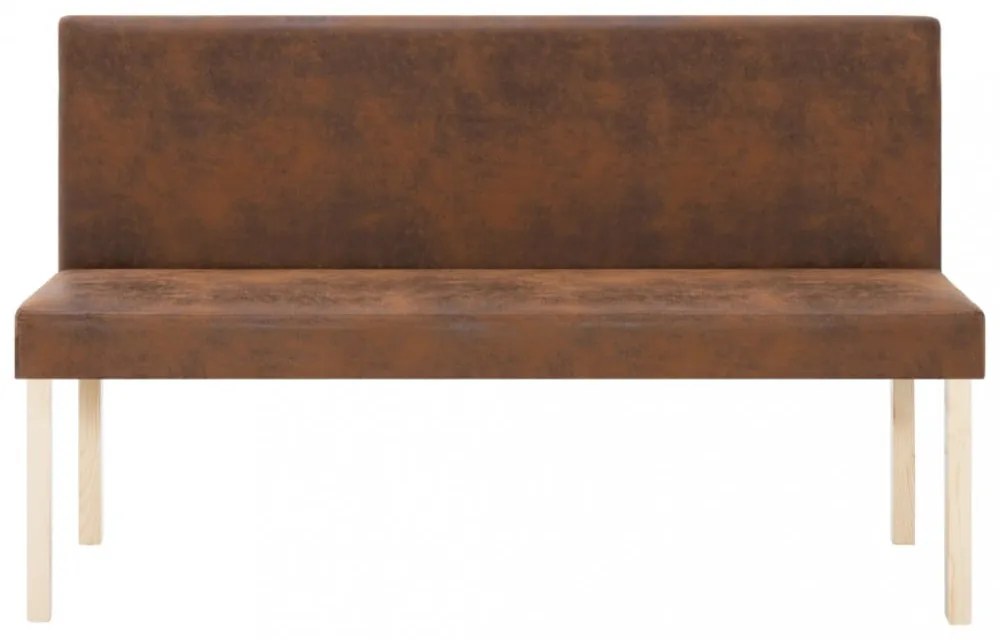 barna műbőr pad 139,5 cm