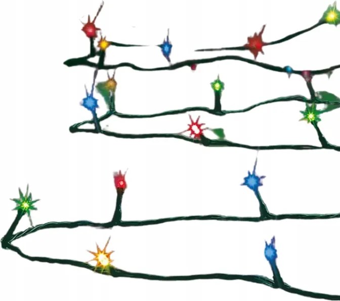 Karácsonyi Fényfüzér Kültéri Színes Erkélyre 320 Led 3,2 M