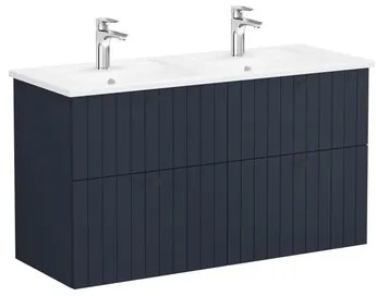VitrA Root fürdőszobaszekrény mosdóval 120x67x46 cm kék matt ROOTG120BINTS