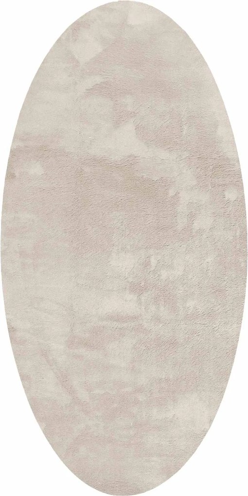vidaXL Területszőnyegek Ovális HUARTE Bézs 80 x 150 cm 100% poliészter