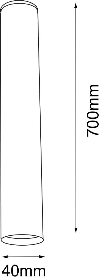 ANTIGO 1090 YABU Hengeres Mennyezeti Lámpa Fekete GU10 IP20