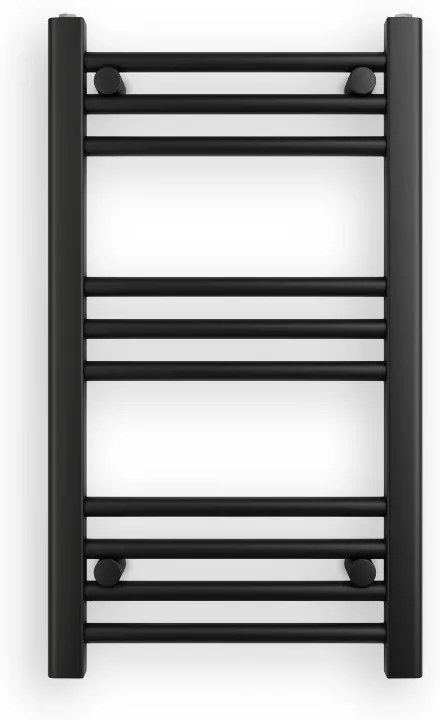 Fekete 400x700mm törölközőszárítós fürdőszobai radiátor Welland Lux | Készletről | Gyors kiszállítással