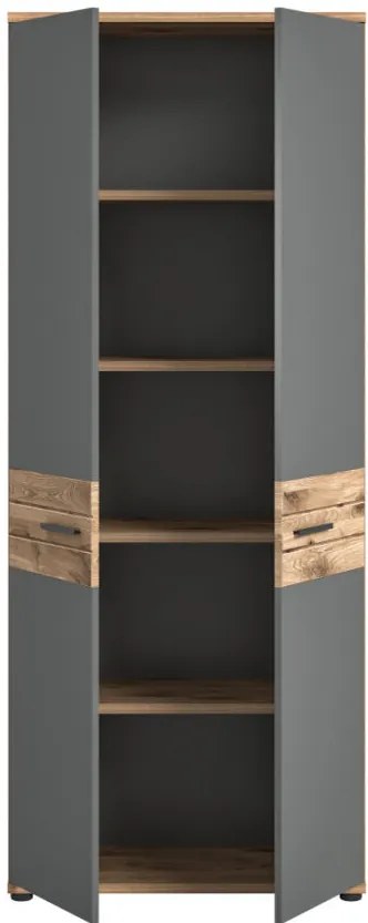 Mason irodai szekrény nox tölgy - bazaltszürke 80 cm