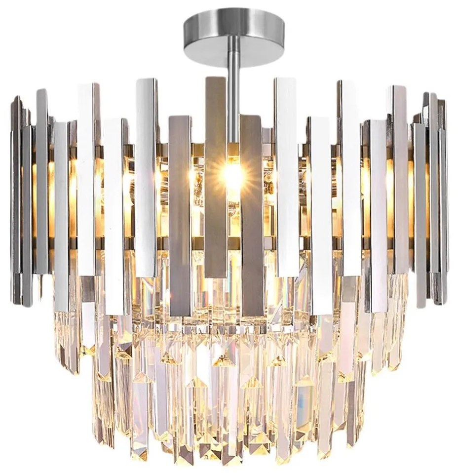 Csillár rúdon ASPEN 6xE14/40W/230V matt króm