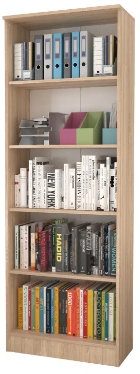 Pietro 4 polcos könyvespolc sonoma N