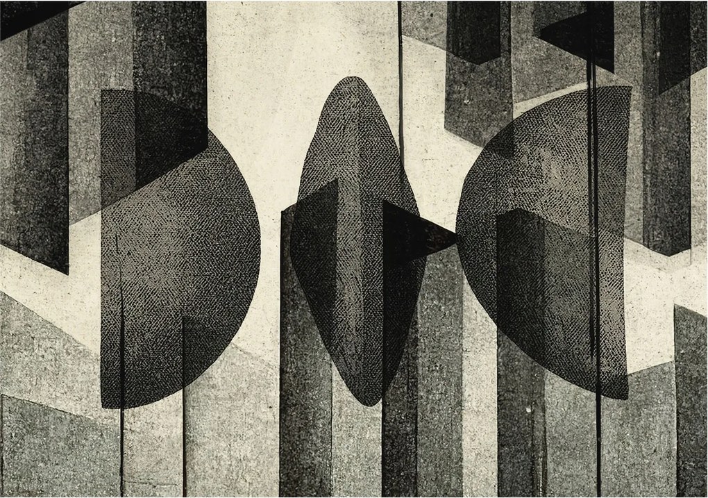 Fotótapéta Flizelin Fal a Hálószobába Geometrikus formák 208x146