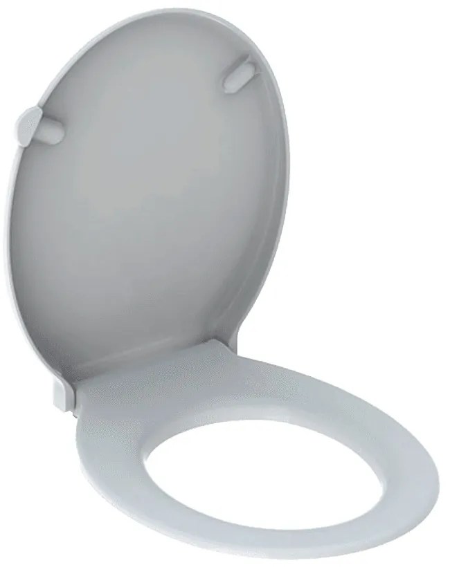 GEBERIT Selnova Comfort WC-ülőke inox zsanérral, akadálymentes, fehér