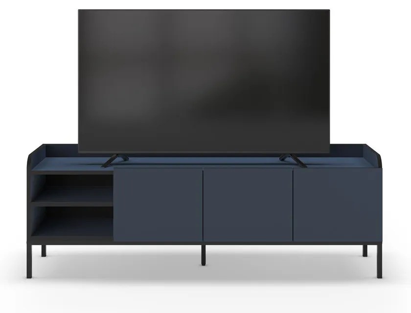Kék TV-állvány 160x55x42 cm Adara – Marckeric