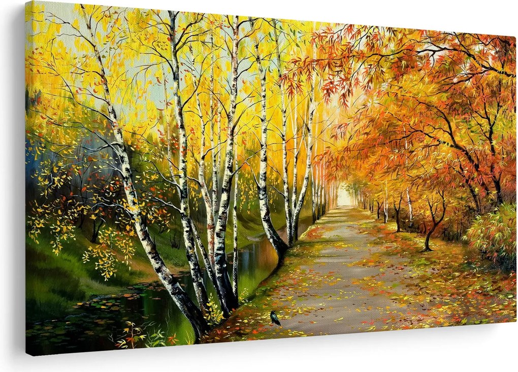 Kép - Egy romantikus sugárút a víz mentén. (90x60 cm)