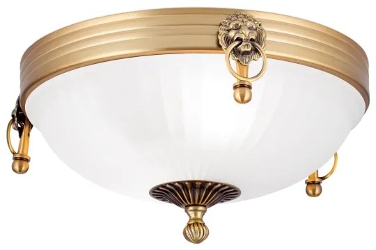 Orion DL 7-522/31 - Mennyezeti lámpa ROCCA 2xE27/60W/230V átm. 31 cm bronz/fehér