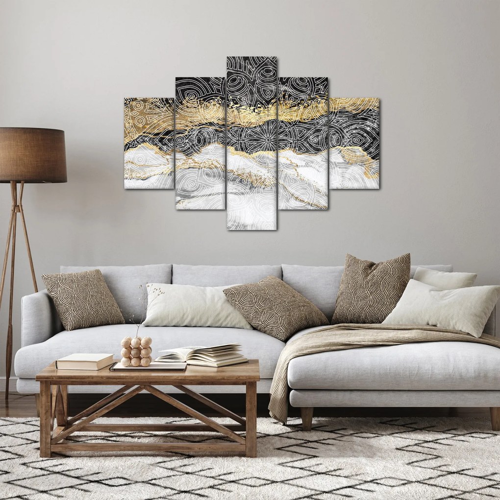 Kép - Mandala márványból (150x105 cm)