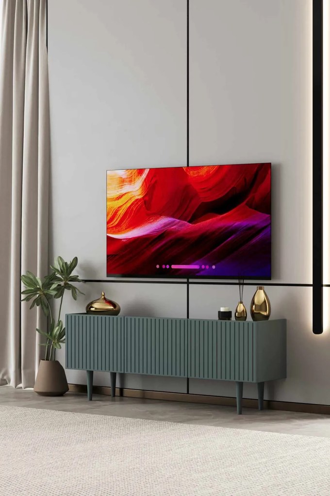 Capella TV-állvány, zöld, 140 cm