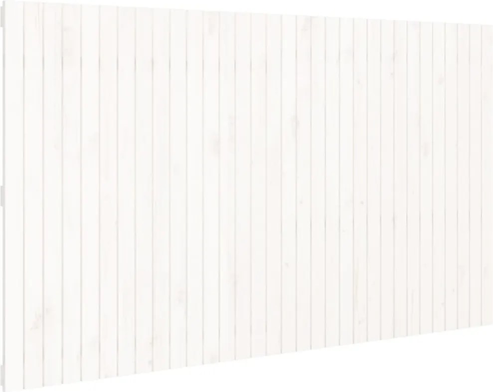 vidaXL fehér tömör fenyőfa fali fejtámla 204 x 3 x 110 cm