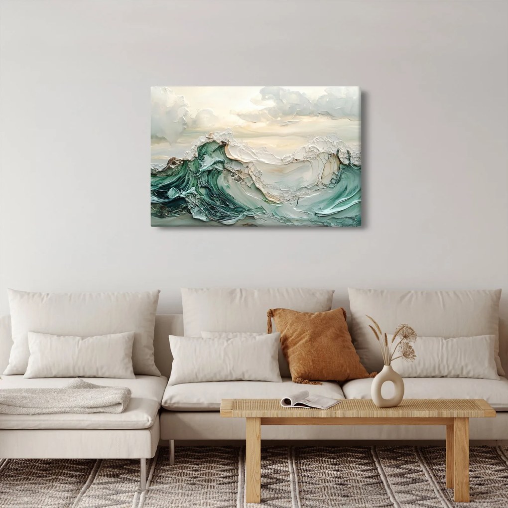 Kép - 3D tengeri absztrakció (90x60 cm)