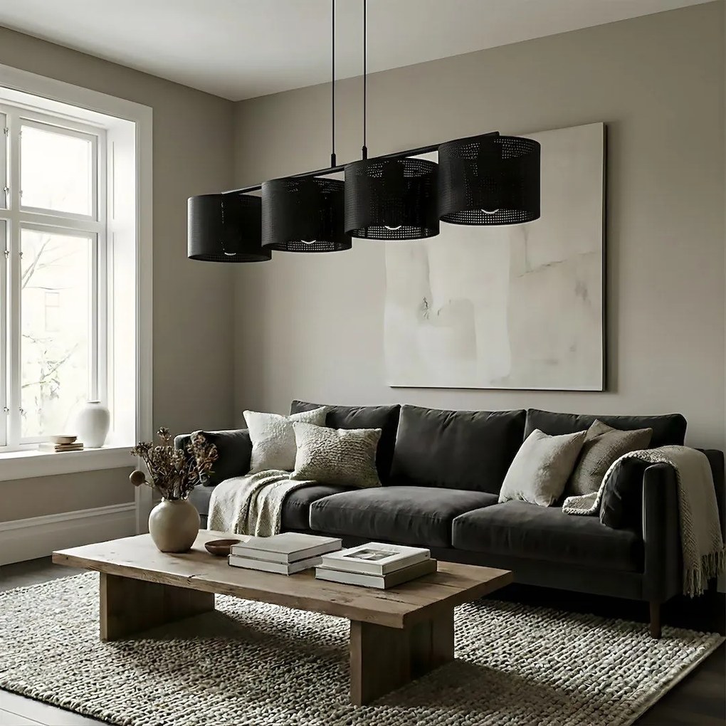 Emibig modern függeszték lux fekete emi1670/4