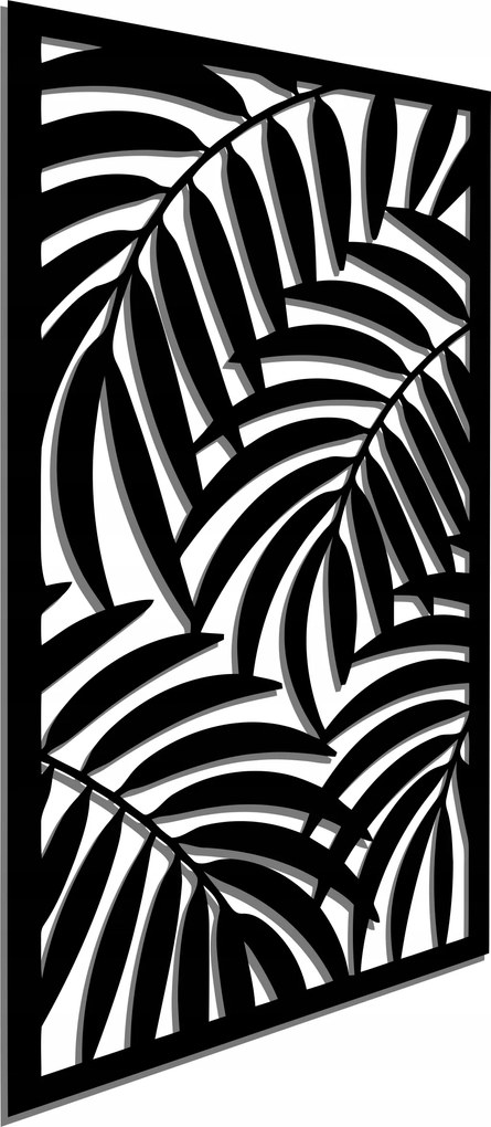 Áttört Falikép Pálmalevél Stílusos 80CM 3D