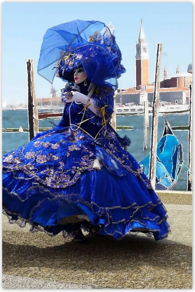 Poszterek 80x120 Velence Karnevál