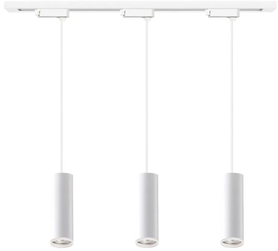 Elegáns kábeles függeszték a PIPE sínrendszerhez 3xGU10/10W/230V fehér