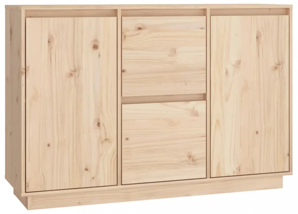 tömör fenyőfa tálalószekrény 111 x 34 x 75 cm