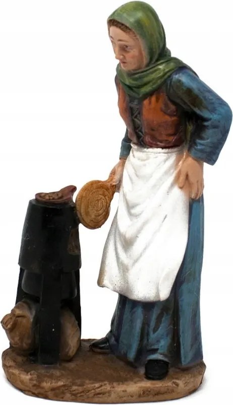 Karácsonyi Betlehem Figura 'nő A Kályha Mellett' 20cm magas figurákhoz