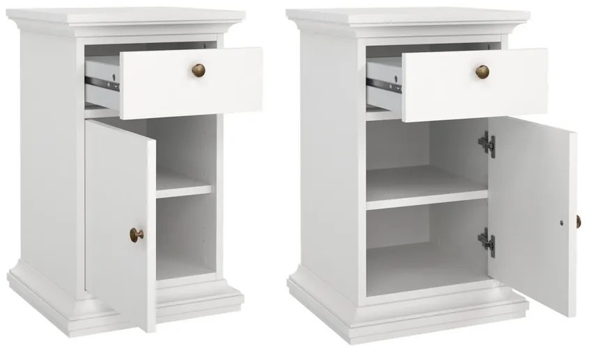 Provence II éjjeliszekrény, fehér