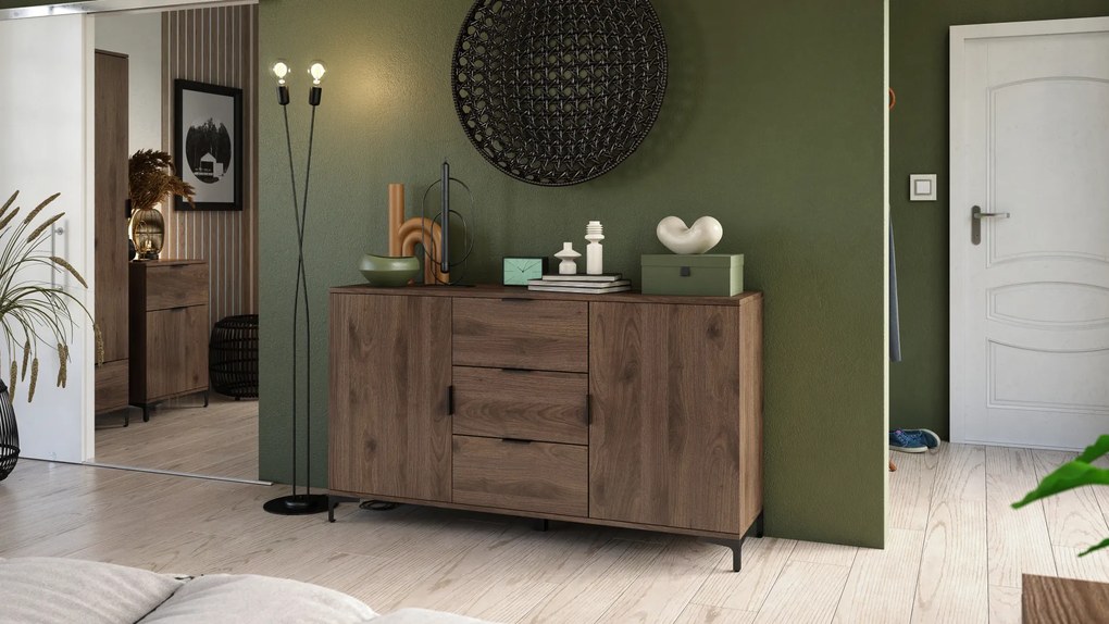 Mazzoni LANA RTV-150 TV-állvány Elegáns Dió - TV-ÁLLVÁNY NAPPALIBA/SZOBÁBA