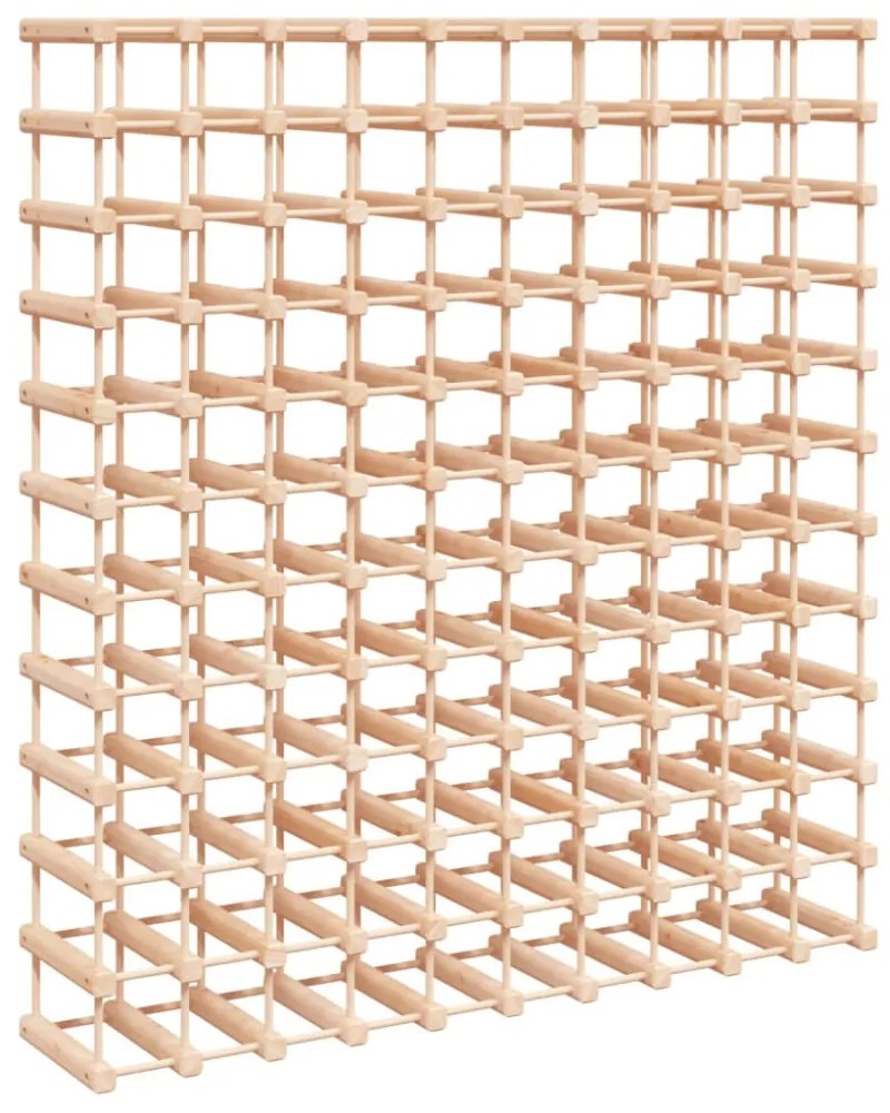 tömör fenyőfa bortartó 120 palackhoz 112,5x23x123,5 cm