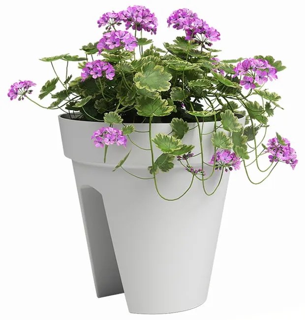 Újrahasznosított műanyag virágcserép korlátra ø 30 cm Capri – Artevasi