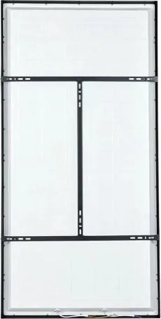 Brilagi -LED Fürdőszobai mennyezeti lámpatest FRAME LED/96W/230V 120x60 cm IP44 fekete