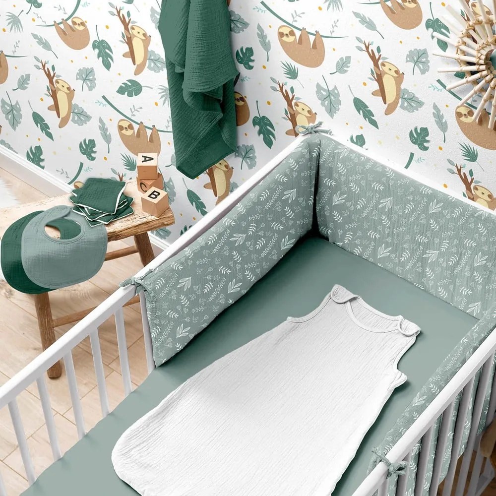 Gumis muszlin gyerek lepedő babaágyhoz 70x140 cm – Bébé Douceur