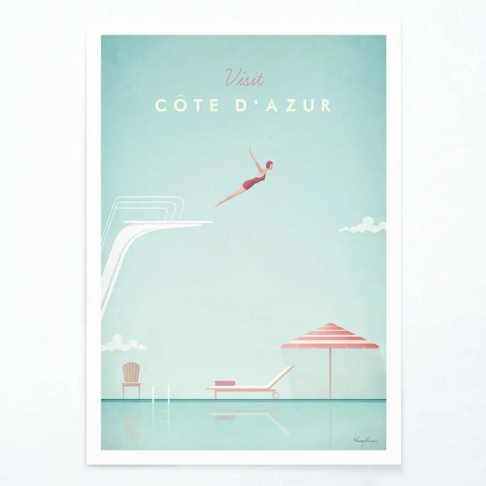 Côte d'Azur poszter, A2 - Travelposter