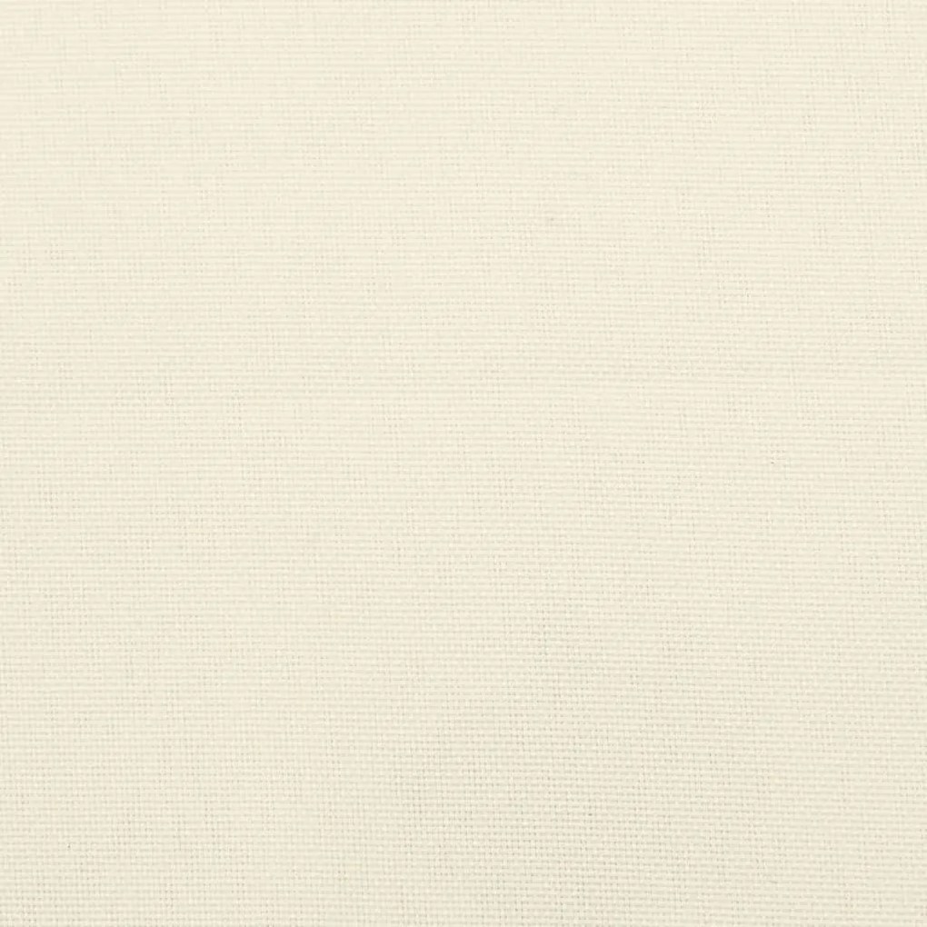 2 db krémfehér oxford szövet kerti padpárna 200 x 50 x 7 cm