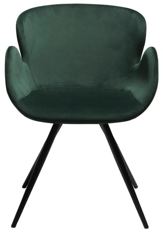 Zöld kárpitozott karfás étkezőfotel Gaia – DAN-FORM Denmark