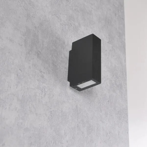 POLUX 319999 ORLEAN Modern Kültéri Fali Lámpa Fekete LED IP44