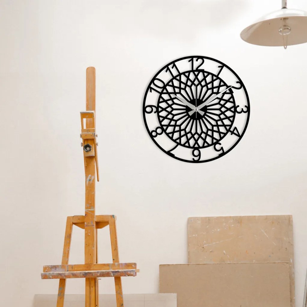 Enzoclock fém falióra, 48×48 cm – S009