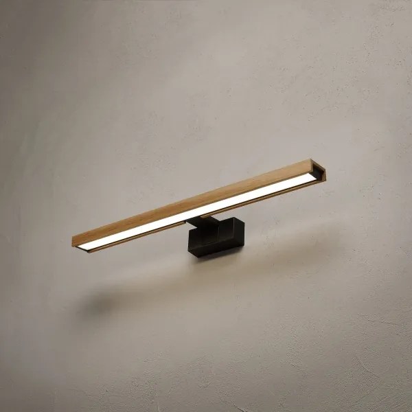 BRILAGI - LED fürdőszobai tükörvilágítás 3 az 1-ben WOODY MIRROR LED/12W/230V IP44 fekete/tölgy