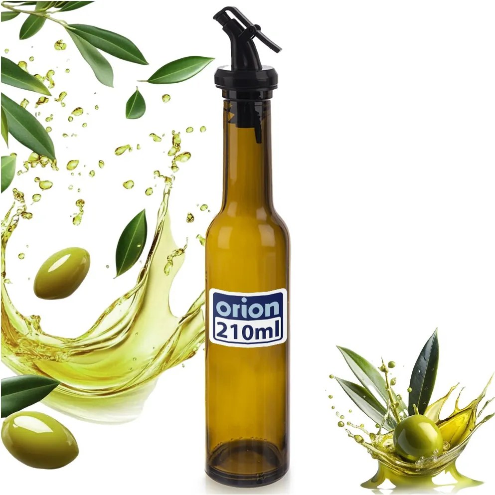 Ecet Olívaolaj palack adagolóval üveg ecet adagoló 210 ml