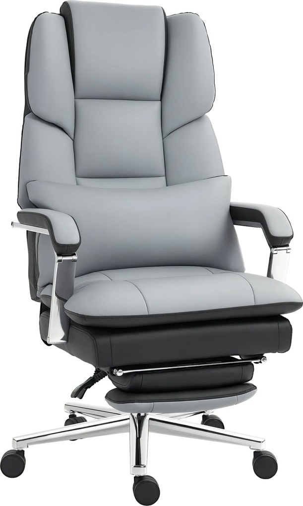 HOMCOM Ergonomikus Irodai Szék - Szürke | Aosom