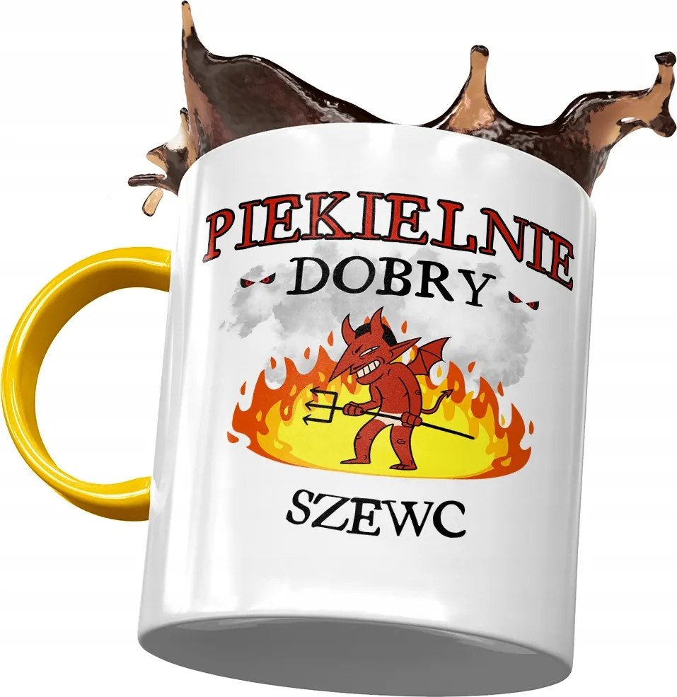 Sárga Bögre Cipésznek Pokolian Jó Cipész Nyomtatott Fotóval