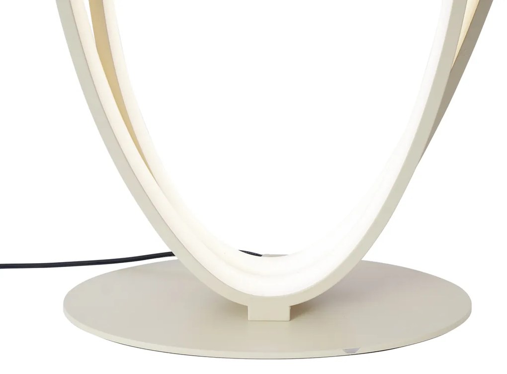 Design állólámpa bézs LED-del, 3 fokozatban szabályozható - Boomerang