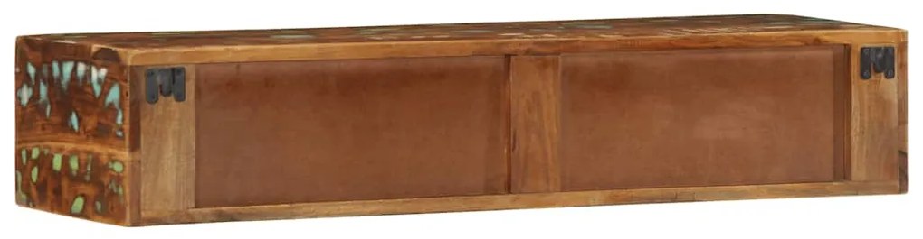 tömör újrahasznosított falra szerelhető TV-szekrény 100x30x19cm