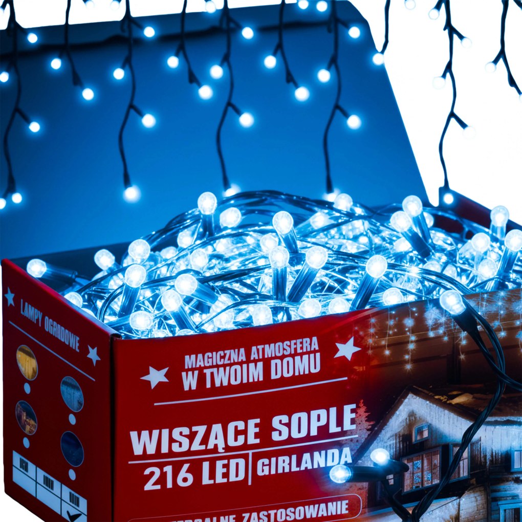 Függő Lámpák Jégcsap Fényfüzér Led Függöny Karácsonyi Dekoráció