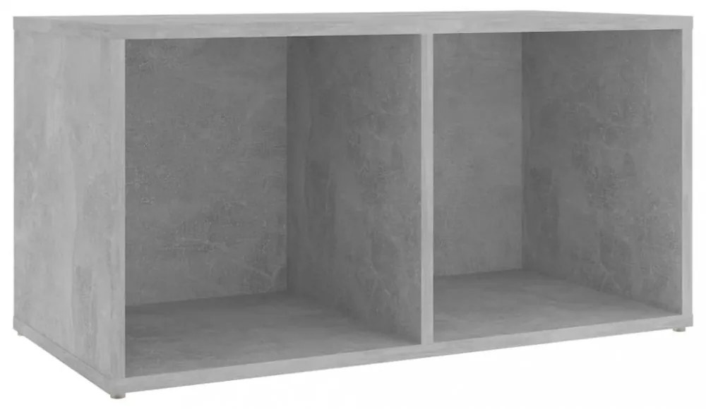 betonszürke szerelt fa TV-szekrény 72 x 35 x 36,5 cm