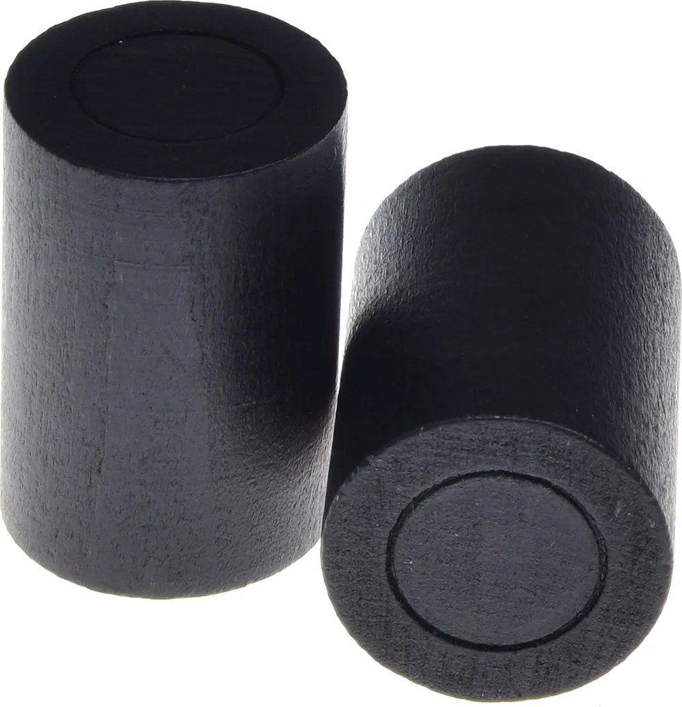 Függönykarnis végzáró fa fi20 2db fekete henger