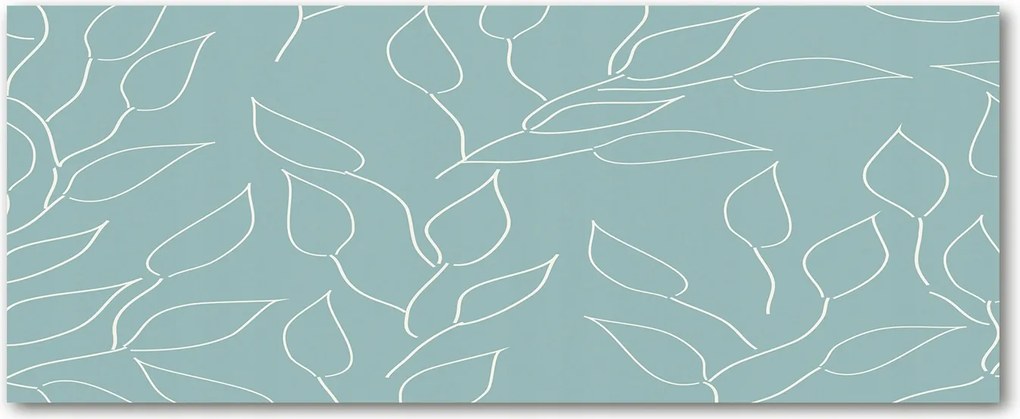 Modern üvegpanel a konyhába Levelek minta XXL