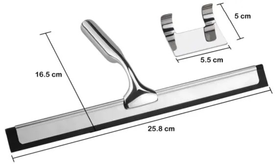 REA-70000 - Üveglehúzó tartóval, fényes króm