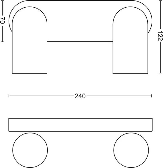 Philips - LED RGBW dimmelhető spotlámpa PONGEE 2xGU10/4,8W/230V fekete + távirányító