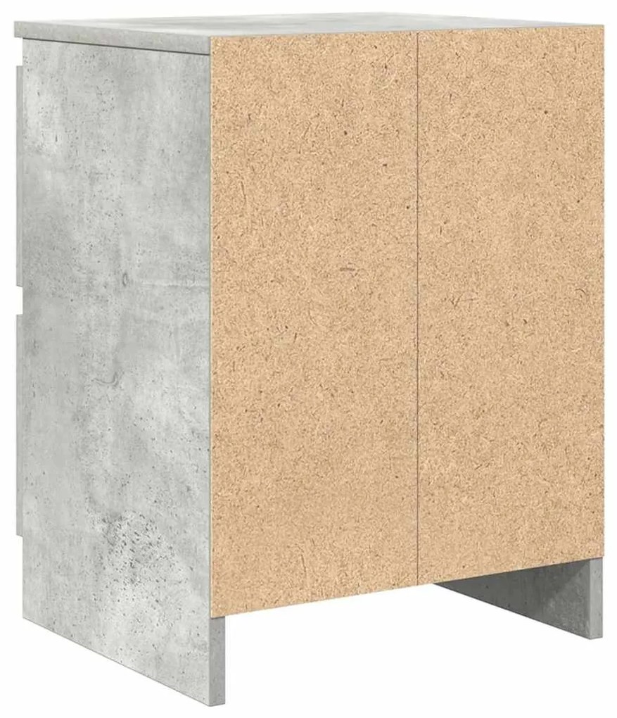 betonszürke szerelt fa TV-szekrény 40x35x54 cm